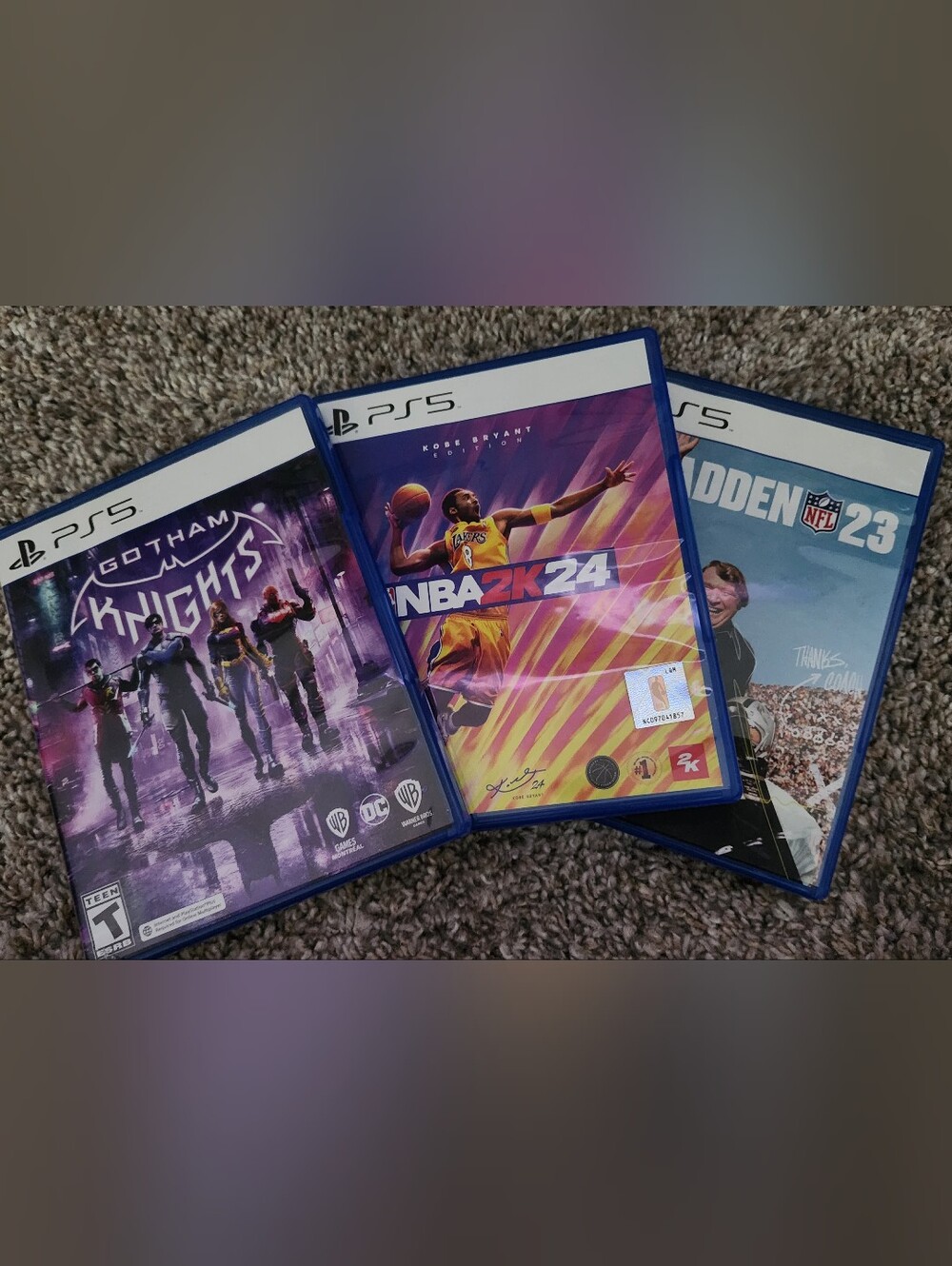 GOTHAM KNIGHTS - NBA 2K24 - MADDEN 2023 PS5 GAMES PACKAGE (3 GAMES)